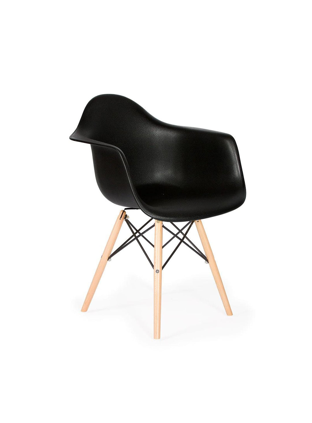 Chaise à dîner Nüspace Eiffel DAW, élégance et confort pour chaque repas. noir