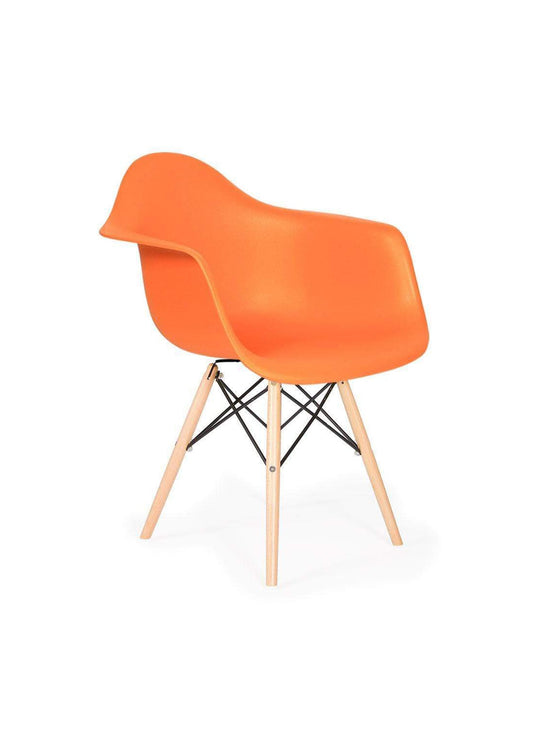 Chaise Nüspace Eiffel DAW, confort durable et esthétique raffinée. orange