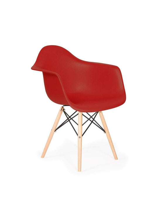 Chaise Nüspace Eiffel DAW, inspiration vintage et modernité réunies. rouge