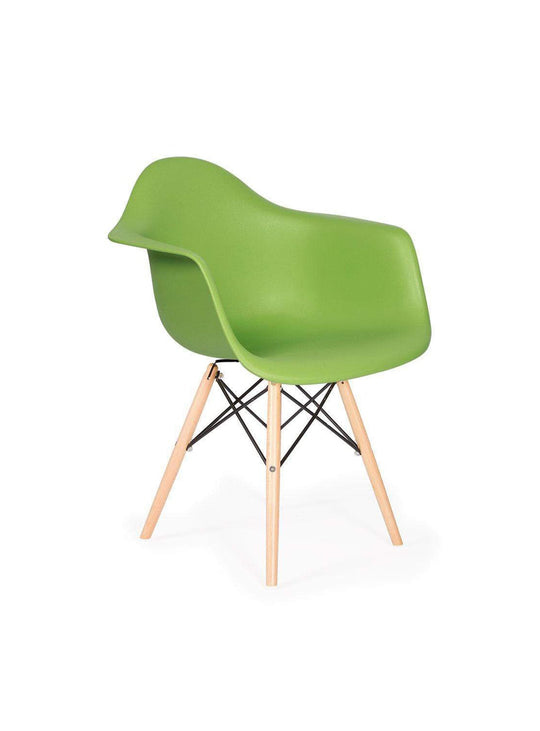 Chaise Nüspace Eiffel DAW, élégance discrète et finitions de qualité. vert lime