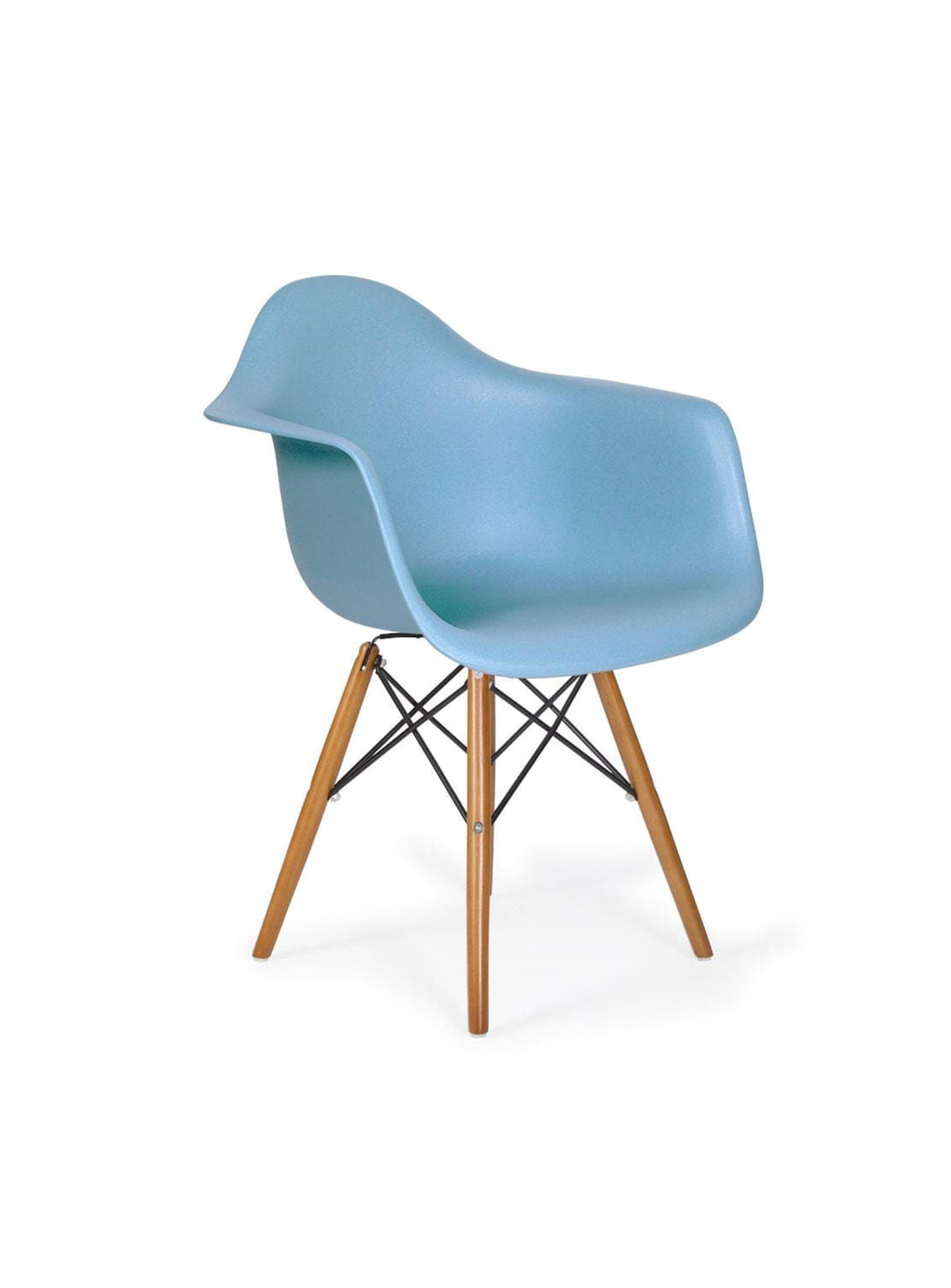 Chaise Nüspace Eiffel DAW, touche design inspirée du XXe siècle. bleu lavande