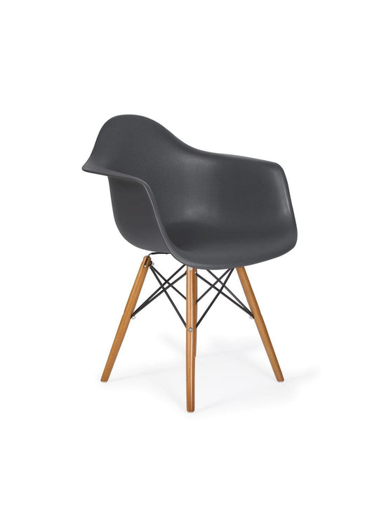 Chaise Nüspace Eiffel DAW, design culte adapté à la vie moderne. gris fonce