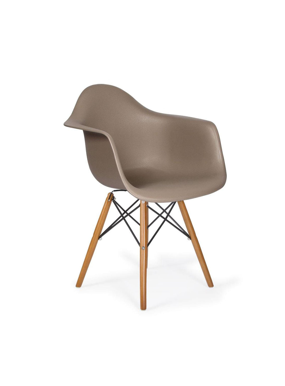 Chaise Nüspace Eiffel DAW, icône du design moderne inspirée des années 50. taupe