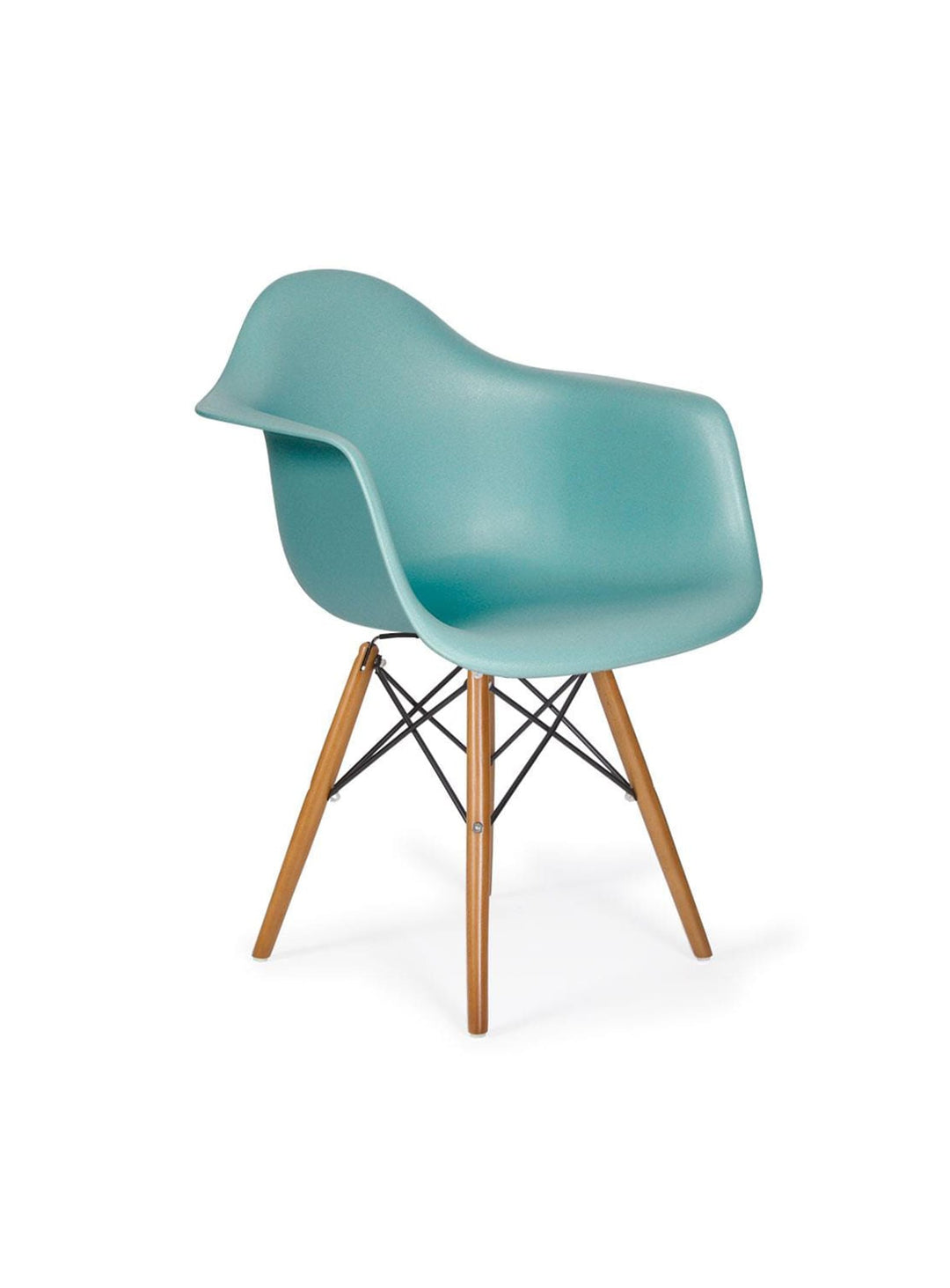 Chaise Nüspace Eiffel DAW, design inspiré des grands classiques du mobilier. vert ecume