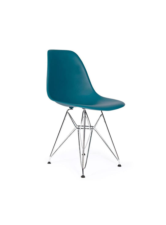 Chaise Eiffel DSR Nüspace : héritière du design légendaire des années 50. bleu ardoise