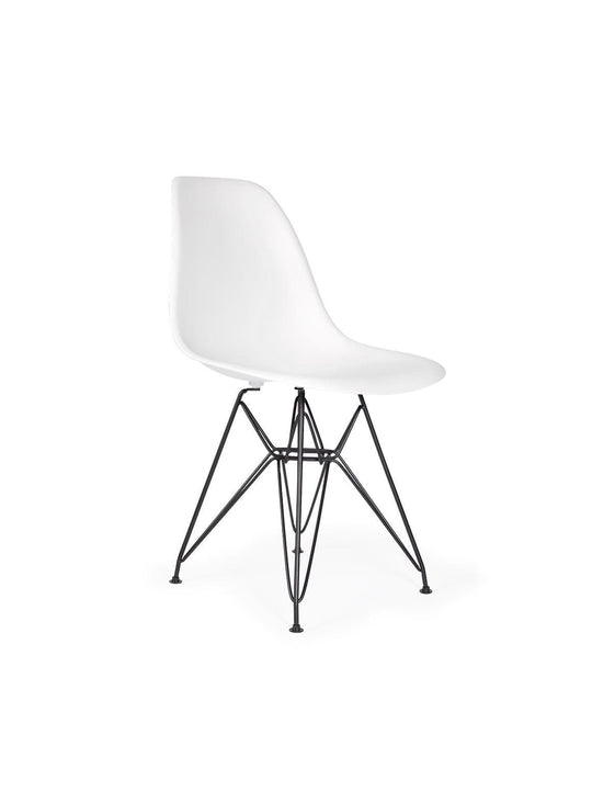 Chaise Eiffel DSR Nüspace : alliance parfaite entre confort, design et authenticité. blanc