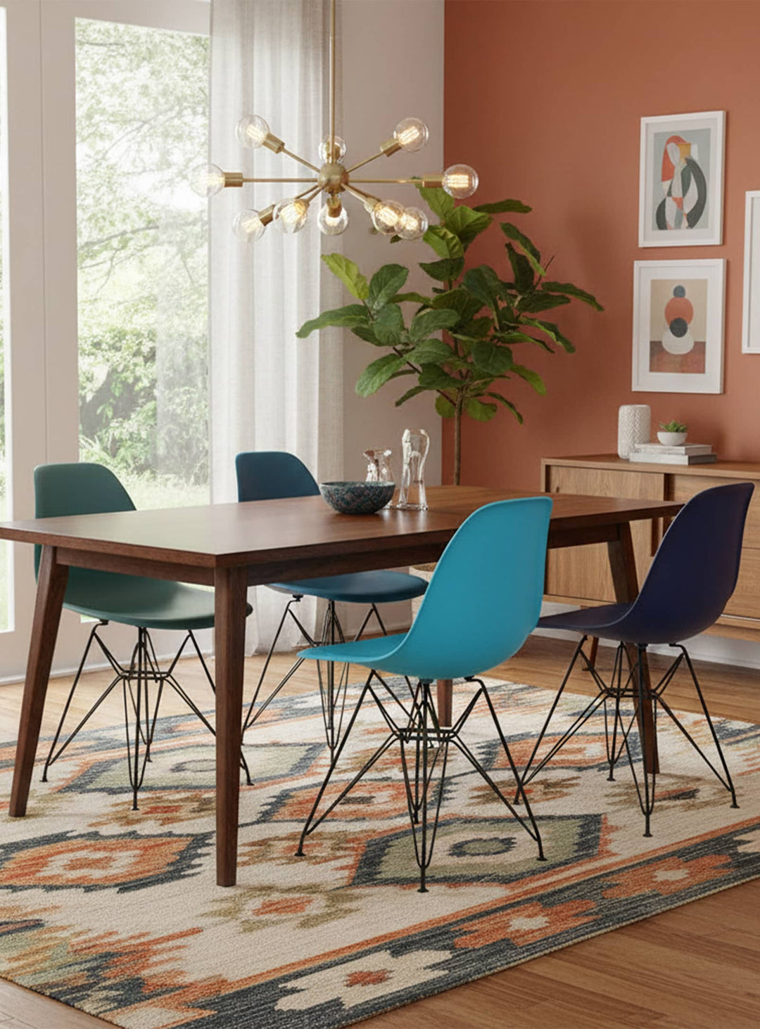 Chaise Eiffel DSR Nüspace : parfaite alliance de design et de confort. bleu