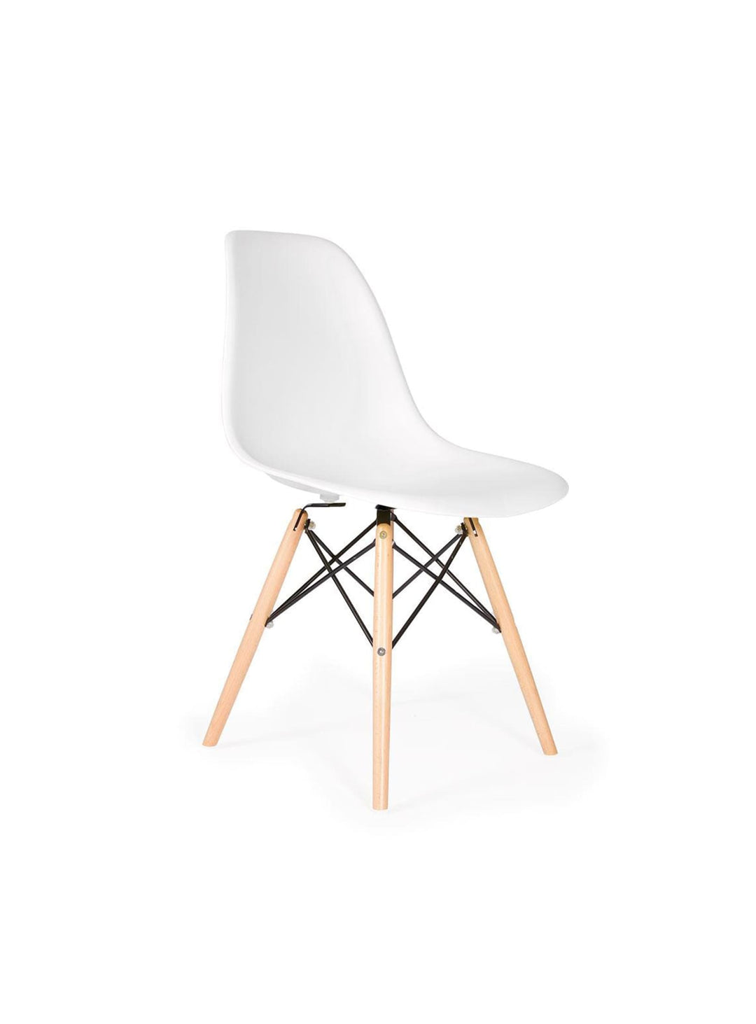 Redécouvrez la chaise Eiffel DSW Nüspace, un classique du design moderne. blanc