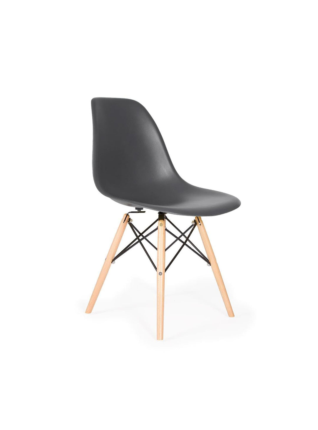 L’authenticité du design 50’s avec la chaise Eiffel DSW Nüspace. gris fonce