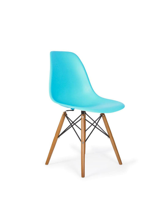 Redécouvrez le style vintage avec la chaise Eiffel DSW Nüspace. bleu aqua