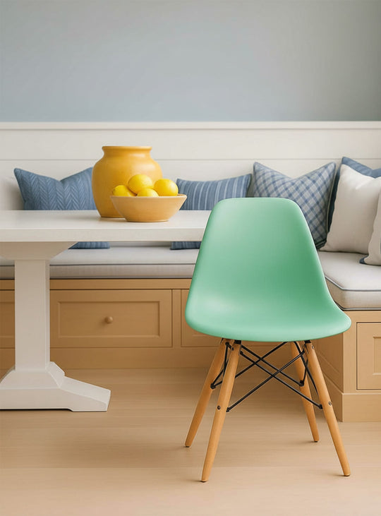 Chaise Eiffel DSW Nüspace : modernité et héritage du design 50’s. vert menthe