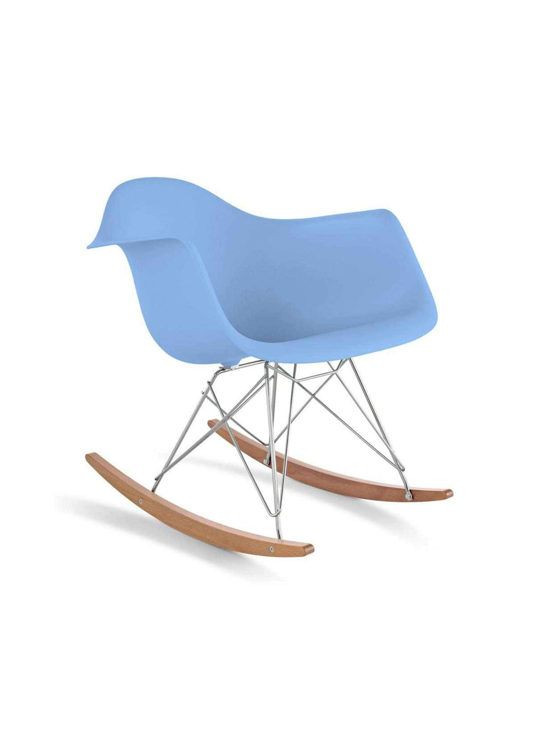 Craquez pour la chaise berçante Nüspace Eiffel RAR au style iconique. bleu lavande
