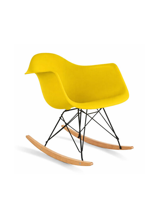 La chaise berçante Nüspace Eiffel RAR illumine votre déco. jaune