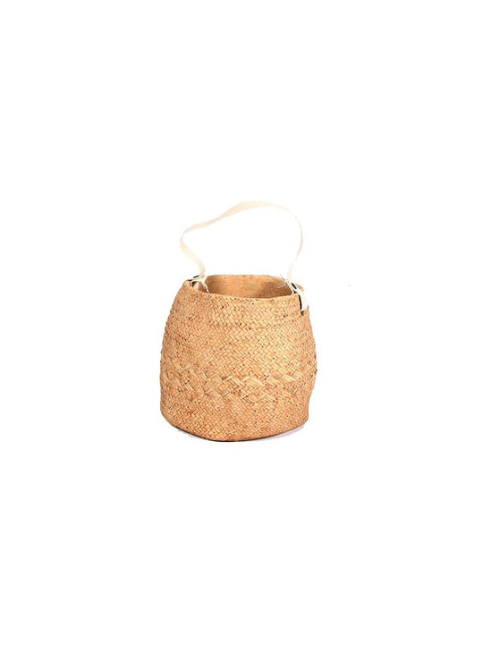 Cache-pot en ciment Enea au design original, met en valeur fleurs et végétaux. petit