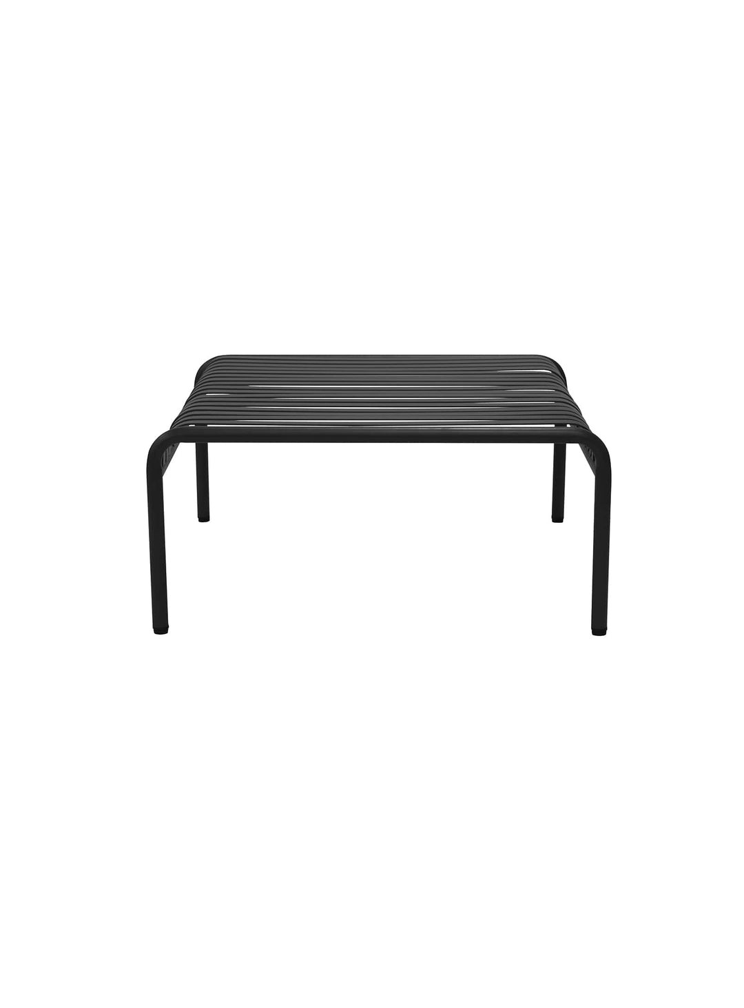 Enid : table basse d’extérieur noire, look épuré et durable.