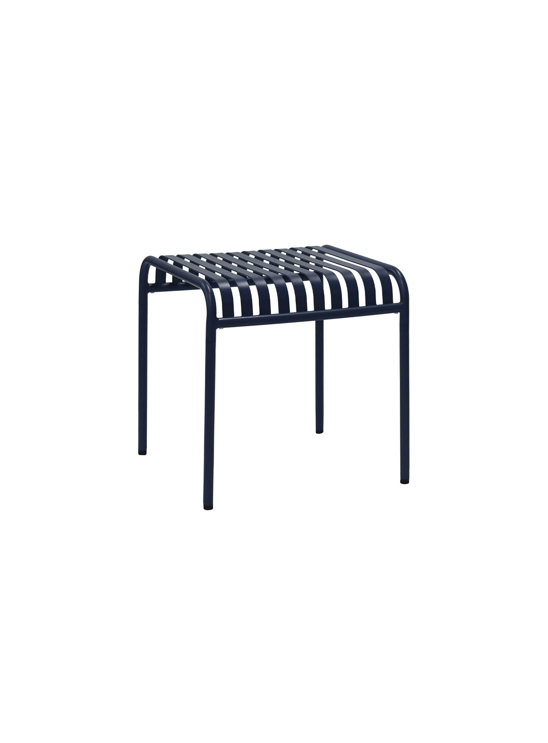 Table d’appoint Enid acier anticorrosion durable. bleu foncé