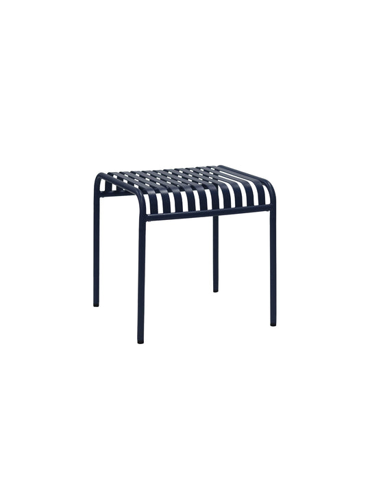Table d’appoint Enid acier anticorrosion durable. bleu foncé