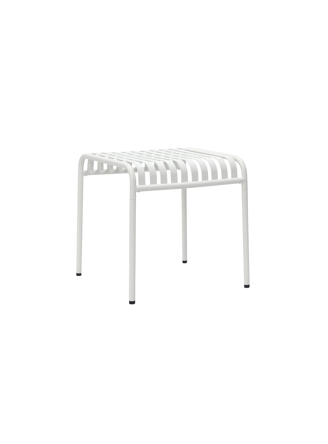 Table d’appoint Enid en acier thermolaqué design moderne. blanc