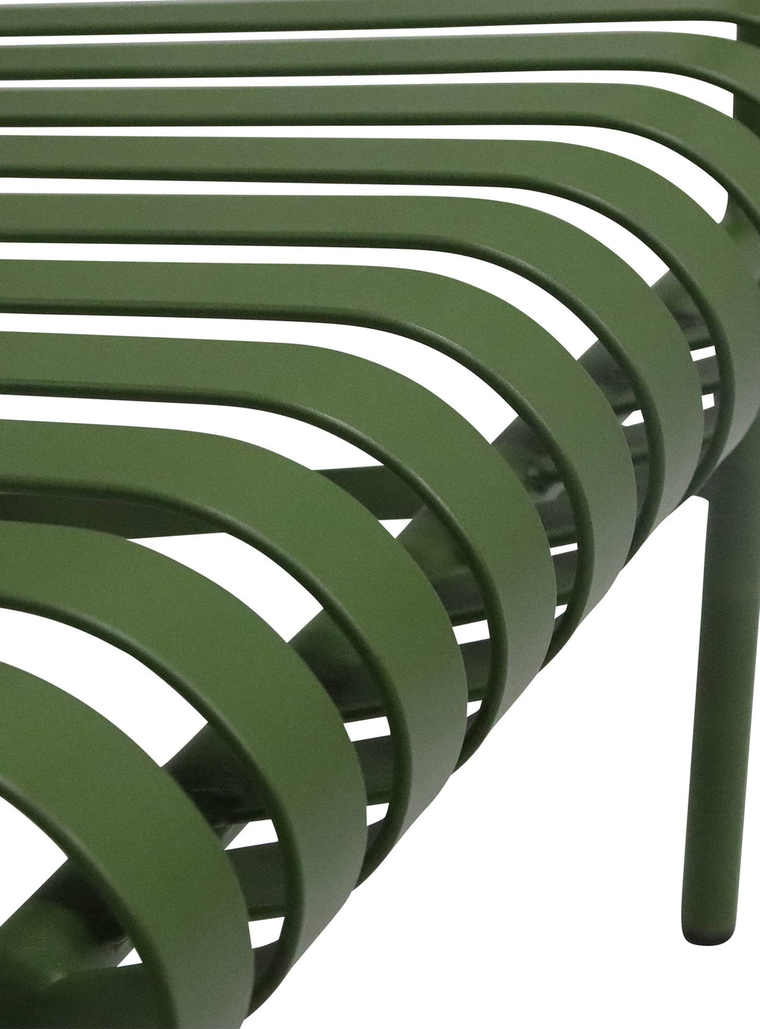 Chaise lounge d’extérieur Enid fauteuil jardin résistant et élégant. vert foncé