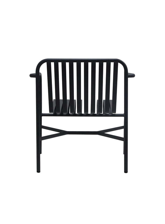 Chaise lounge Enid : look contemporain, confort assuré. noir