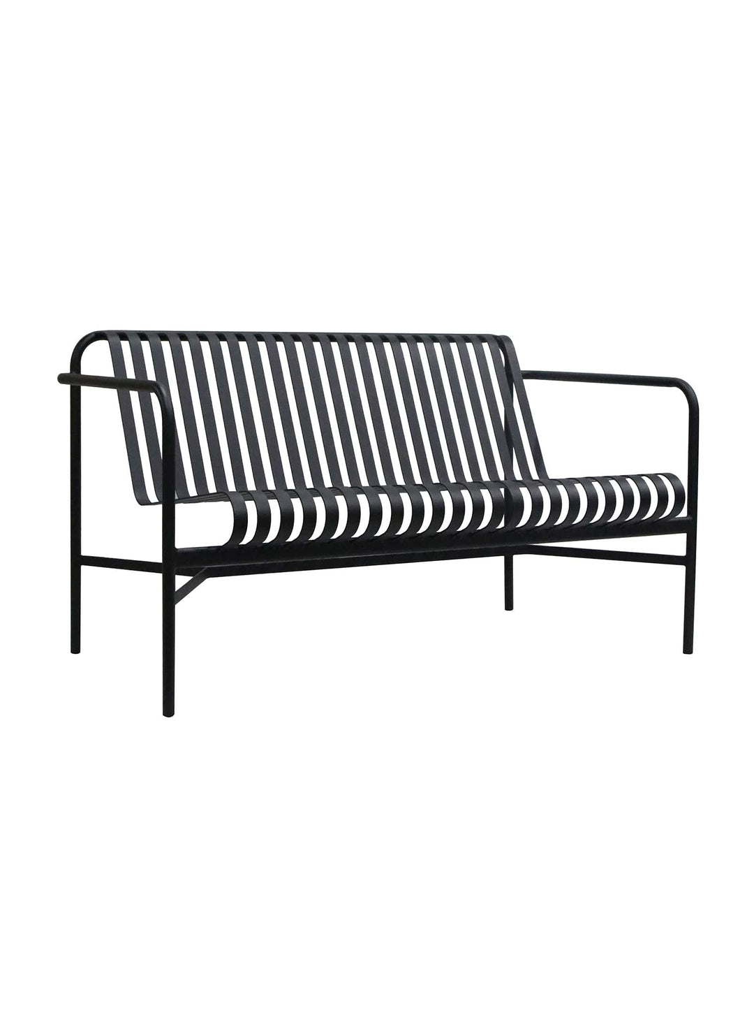 Enid : sofa d’extérieur à lattes, parfait pour terrasses et jardins.