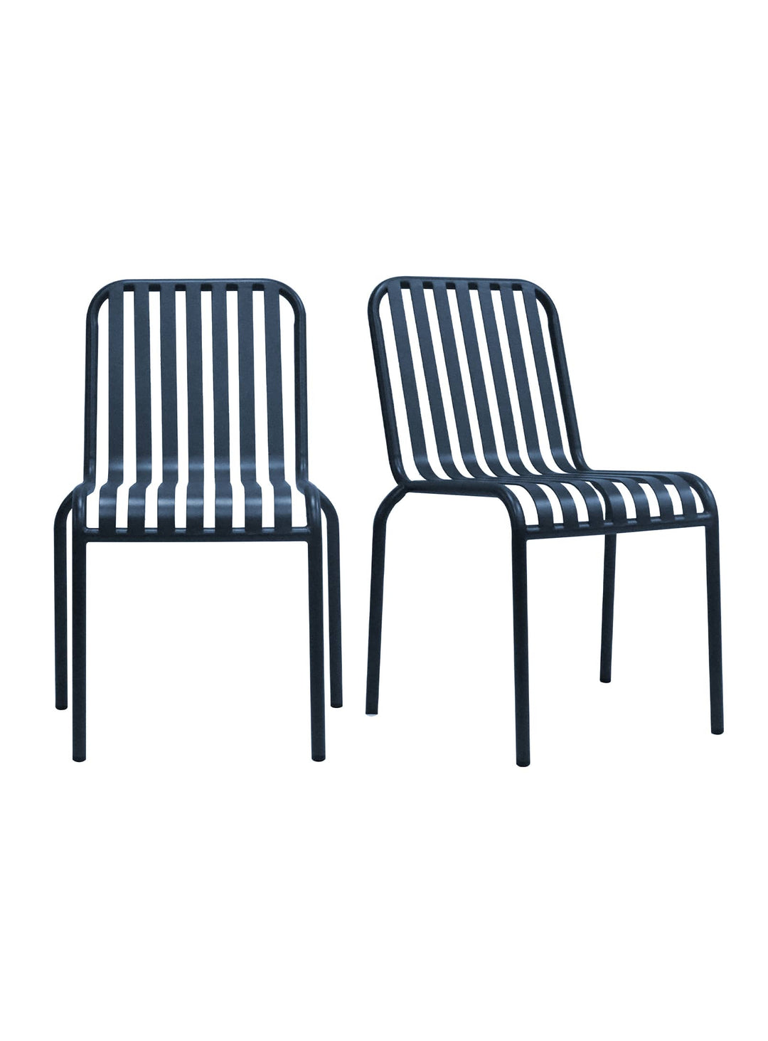 Chaise d’extérieur Enid mobilier terrasse chic et durable. bleu foncé