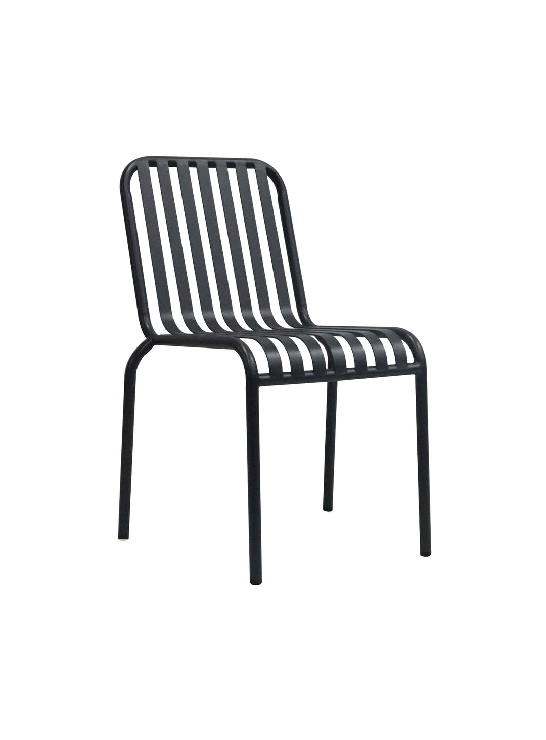 Chaise Enid noire : look graphique, confort et durabilité. noir