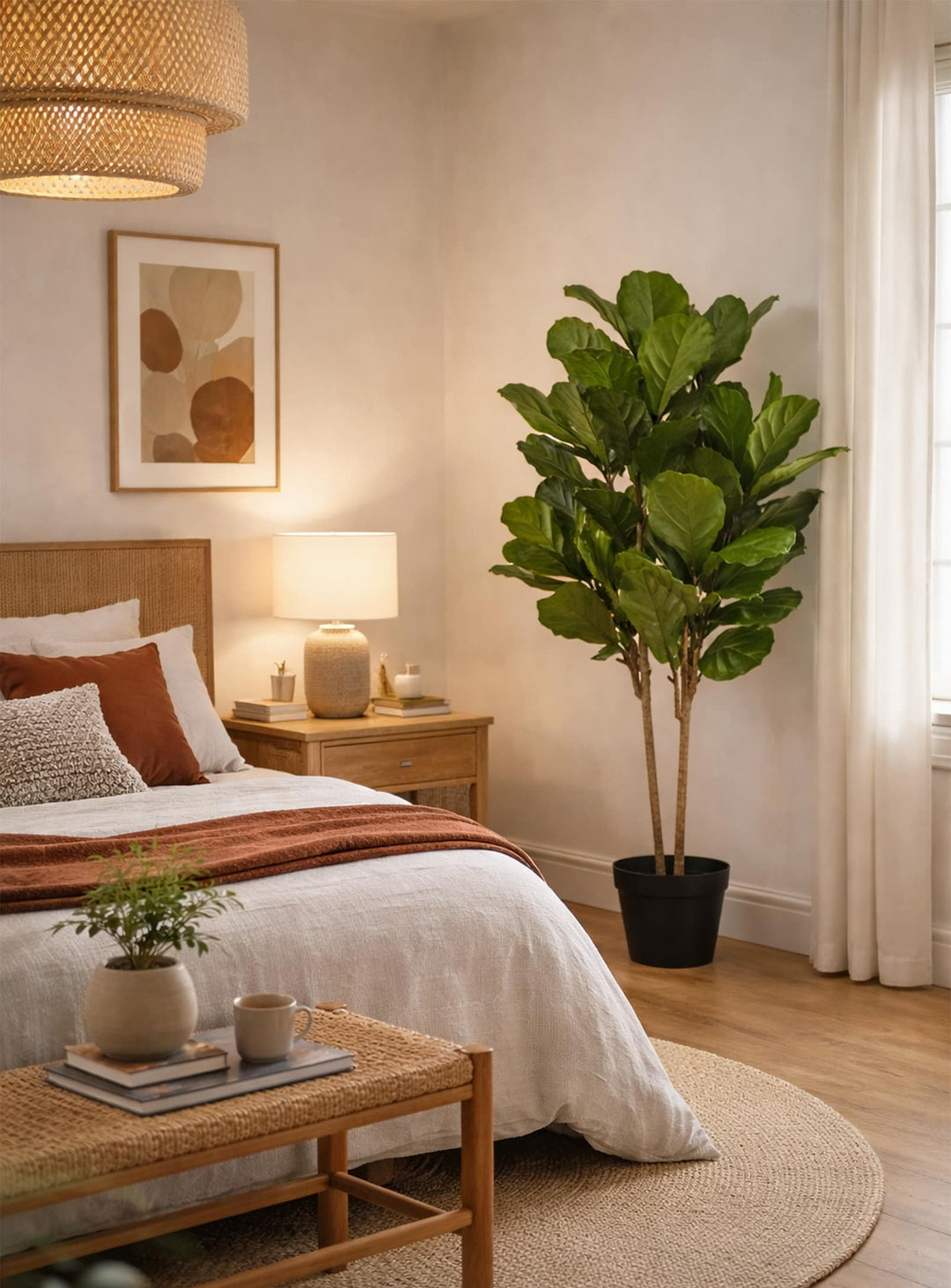 Optez pour la plante artificielle Figuier, verdure luxuriante toute l’année.