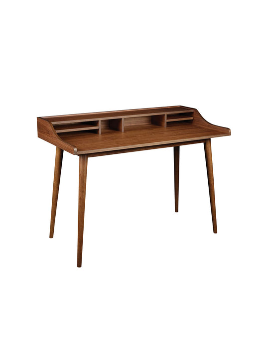 Bureau Flavio, design épuré en bois pour un espace de travail élégant et pratique. noyer