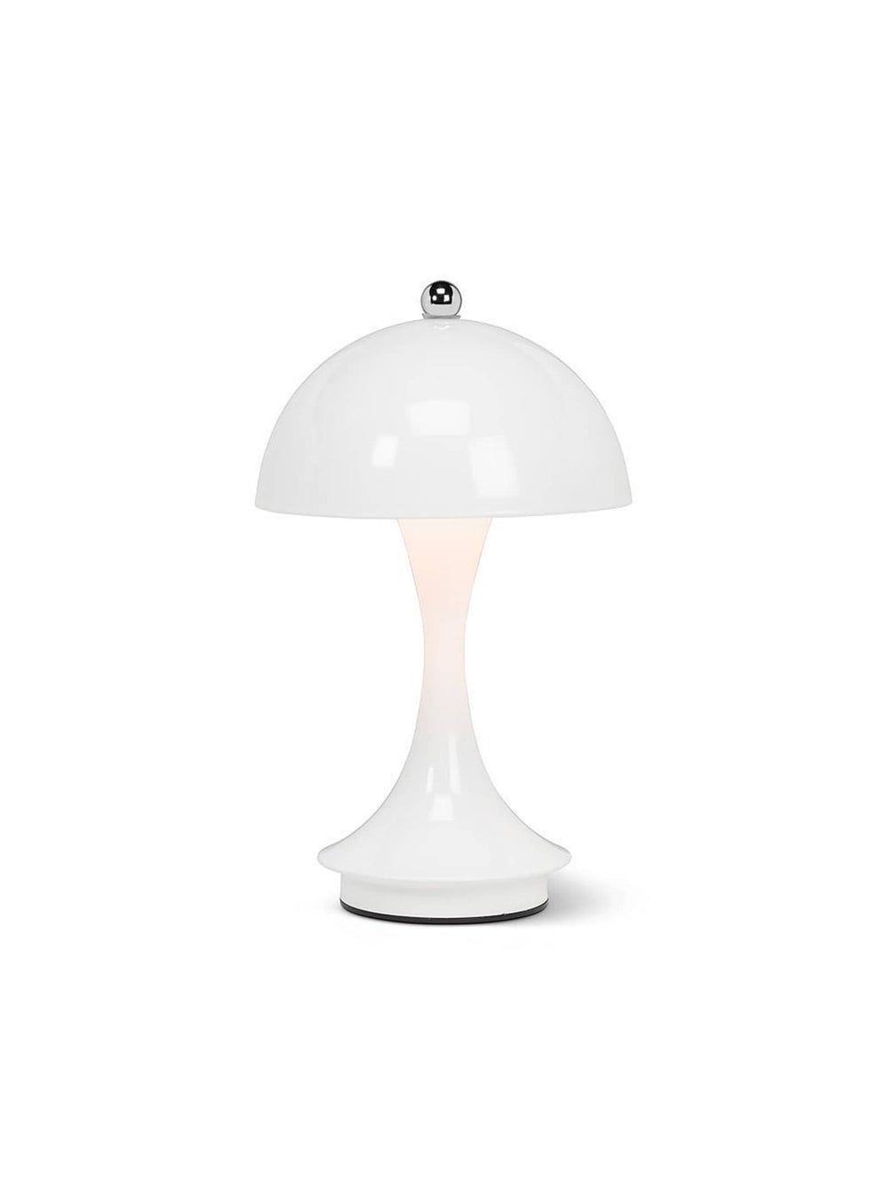 Lampe Flowerpot : un design moderne et rétro, lumière douce et rechargeable par USB. Parfaite pour une ambiance chaleureuse et élégante. Blanc.