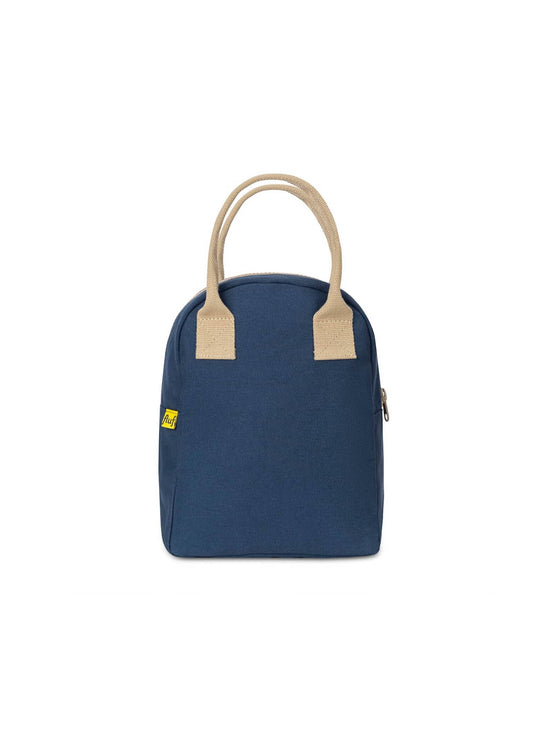 Sac repas Lunch Classic Fluf en coton bio, pratique, spacieux et écoresponsable au quotidien. bleu marine