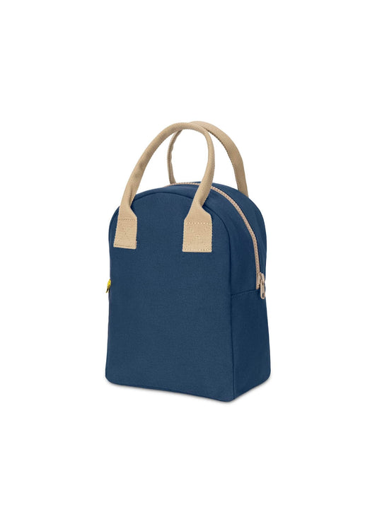 Sac repas Lunch Classic Fluf, un lunch bag compact avec intérieur spacieux et pliage à plat. bleu marine