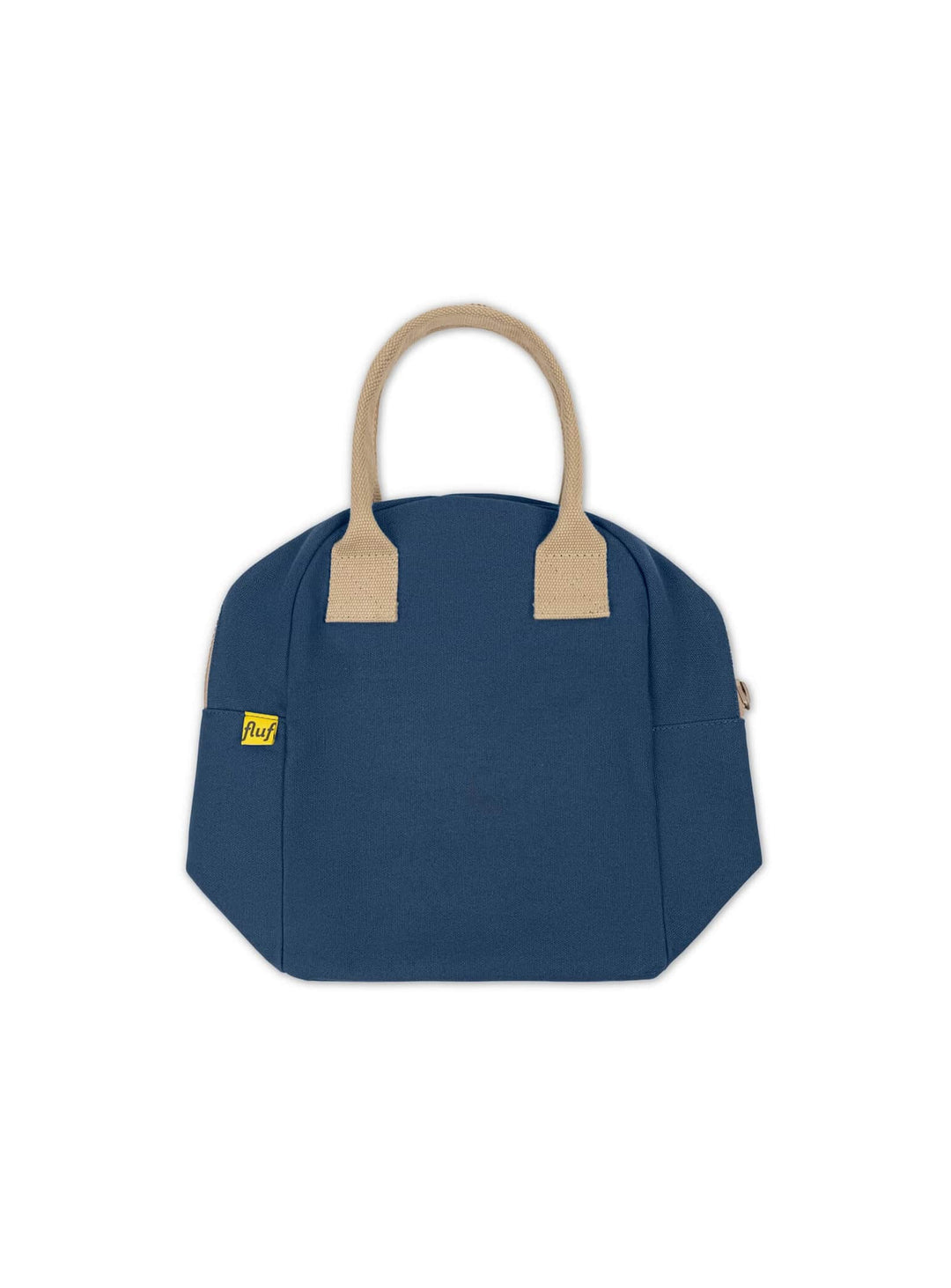 Sac repas Lunch Classic Fluf en coton biologique et matériaux recyclés pour vos déjeuners. bleu marine
