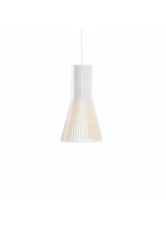 Flute A, suspension élégante en bois pour une ambiance chaleureuse. blanc