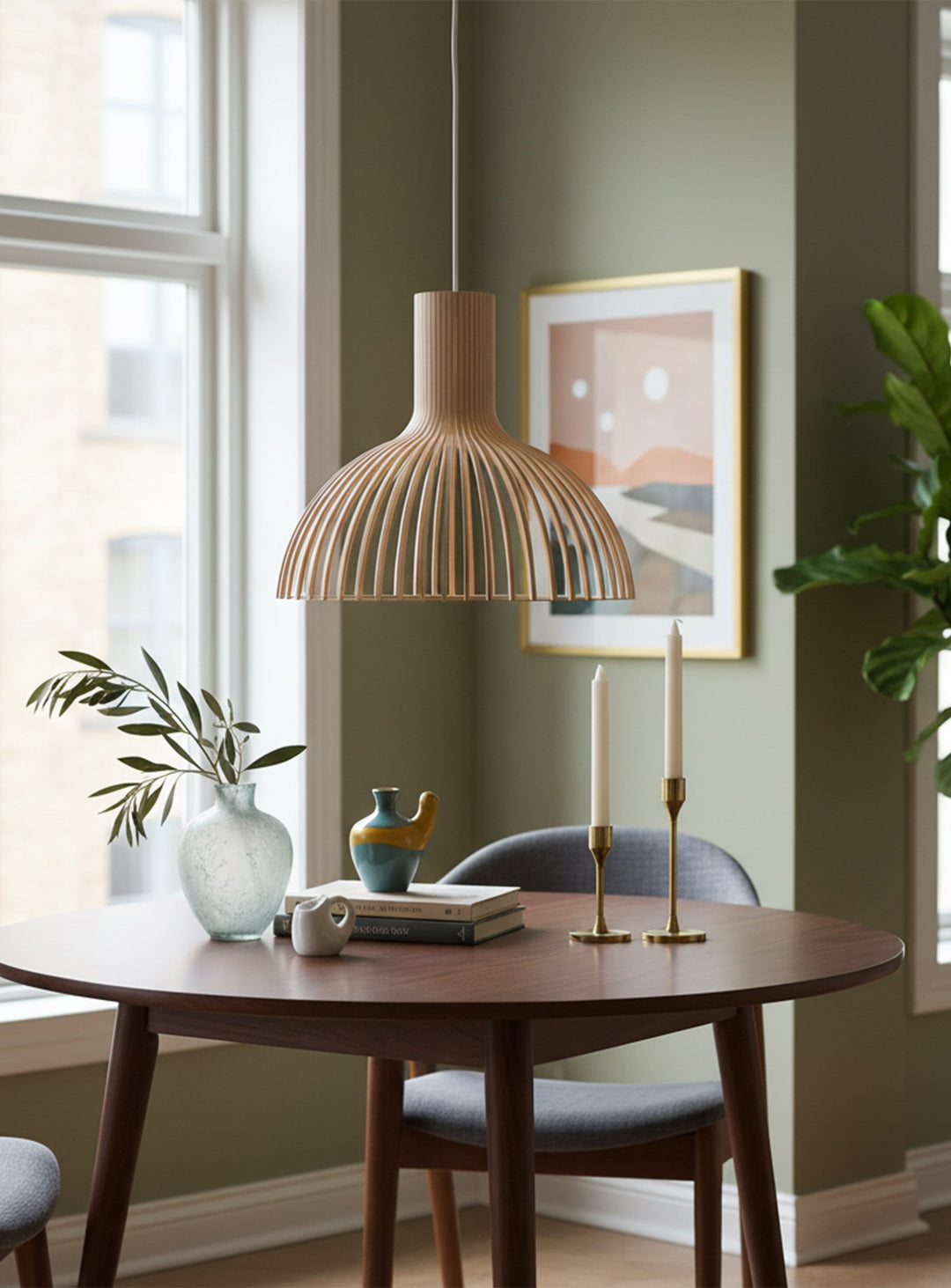 Flute B : abat-jour scandinave au style aérien et chaleureux. naturel