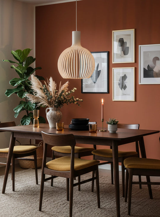 Flute C : abat-jour en bois clair au design scandinave intemporel. blanc