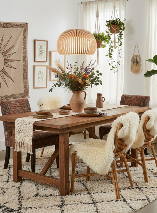 Abat-jour Flute E : diffusion subtile, bois clair et design aérien.