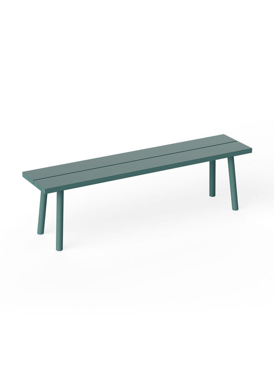 Banc Fred de Fatboy design graphique, parfait pour balcon ou jardin. vert sage