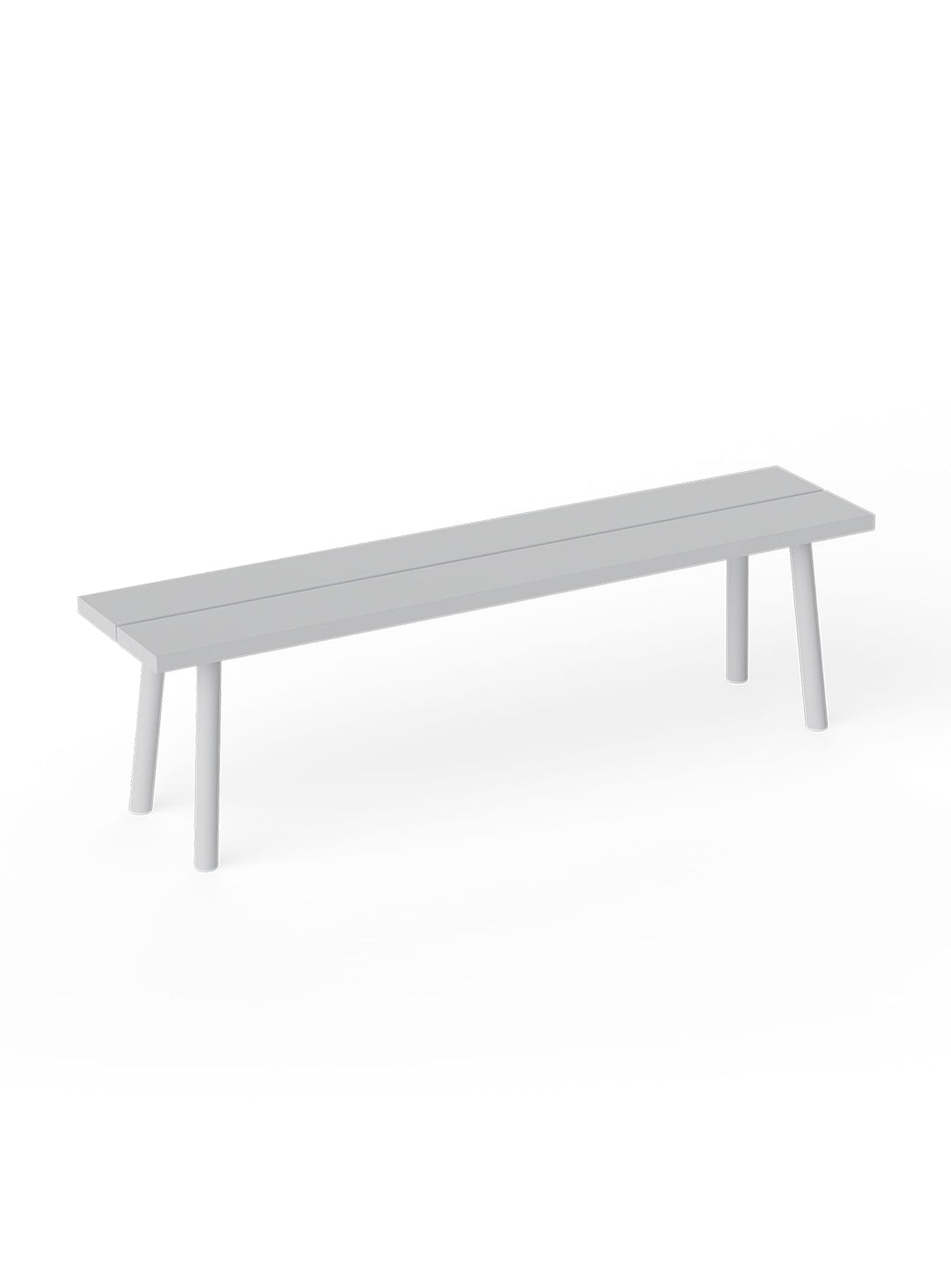Banc Fred de Fatboy : banc extérieur léger, robuste et résistant aux UV. gris clair