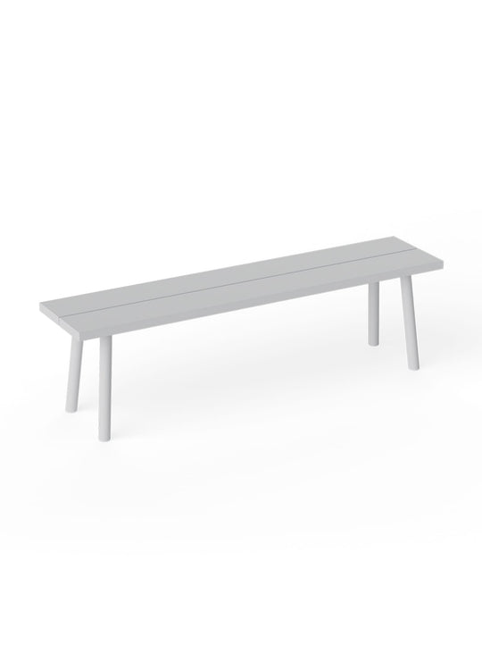 Banc Fred de Fatboy : banc extérieur léger, robuste et résistant aux UV. gris clair