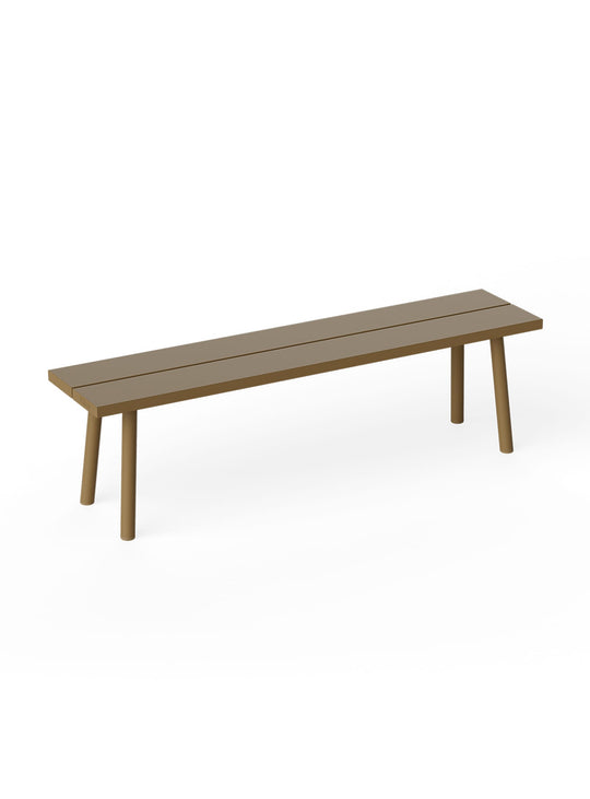 Banc Fred de Fatboy aluminium, style contemporain pour terrasse et jardin. mochacino