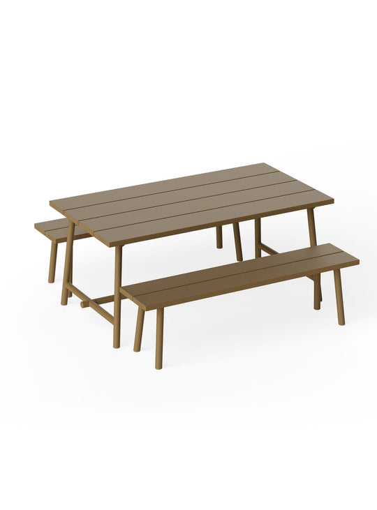 Banc Fred de Fatboy : assise outdoor élégante et facile à déplacer. mochacino