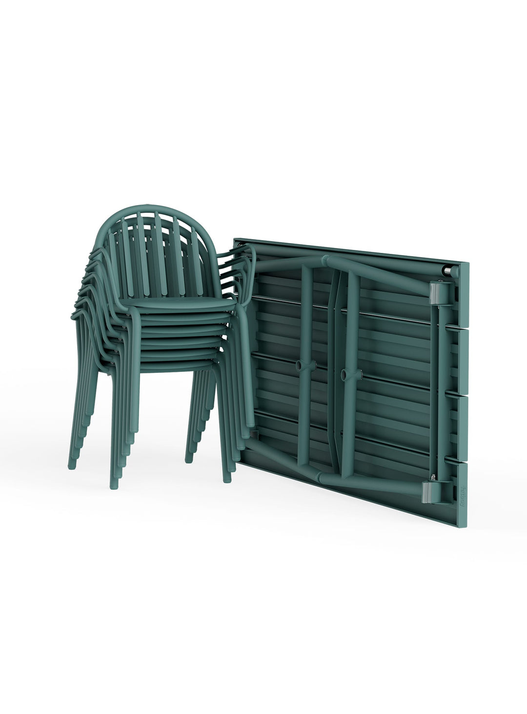 Table Fred’s Medium de Fatboy table extérieure stable et pliable. vert sage