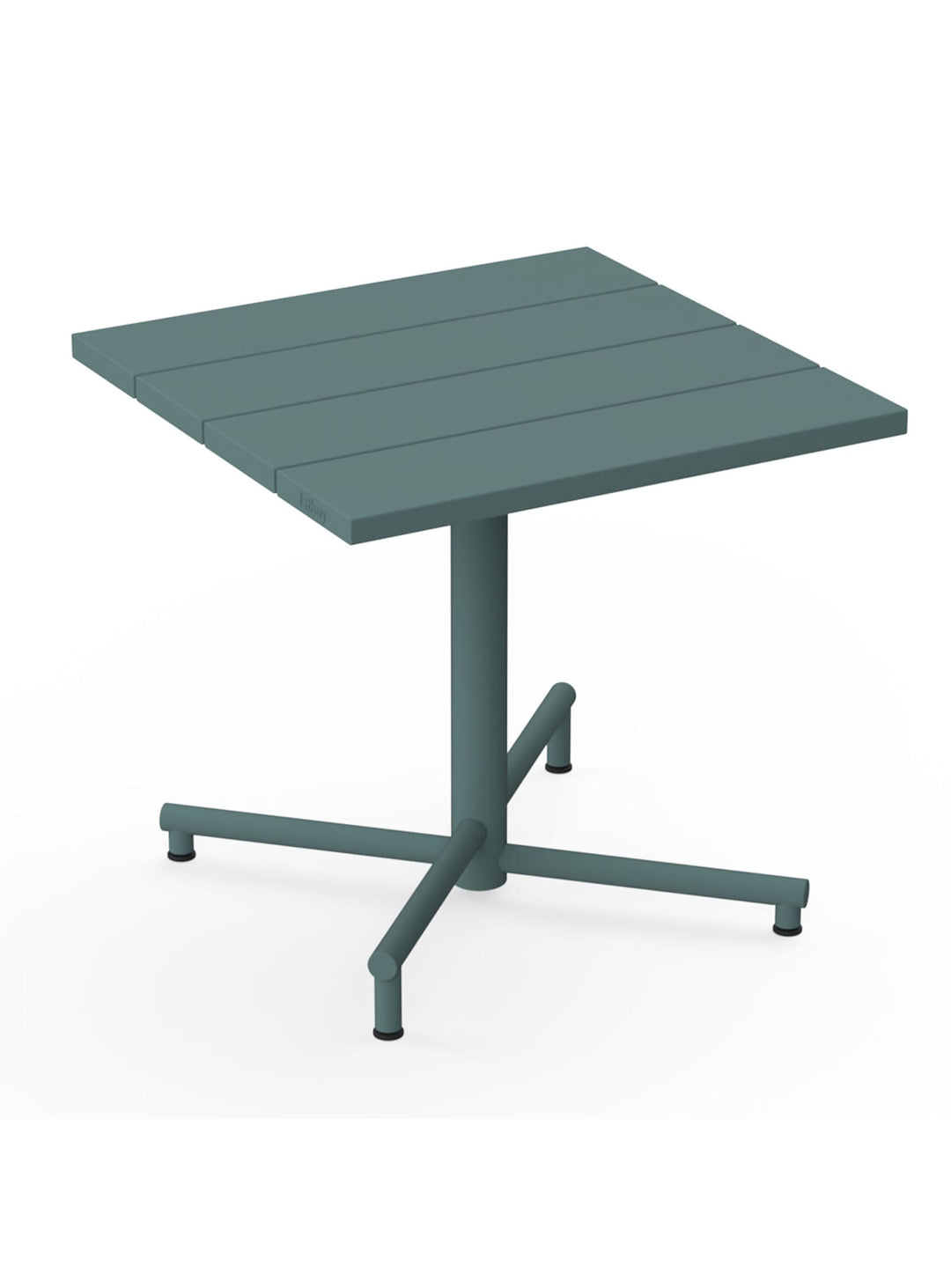 Table carrée Fred’s Bistreau de Fatboy aluminium thermolaqué résistant. vert sage