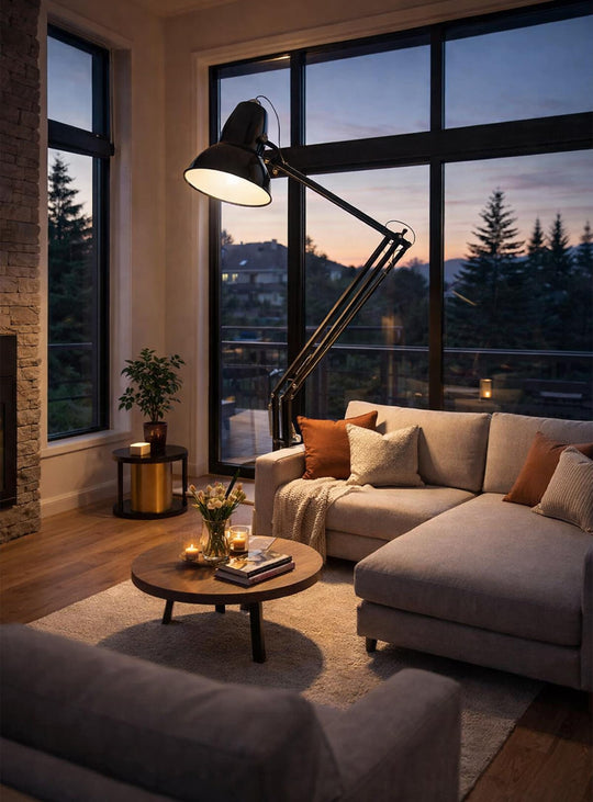 Lampe Giant, design iconique inspiré de Carwardine et flexibilité maximale. noir