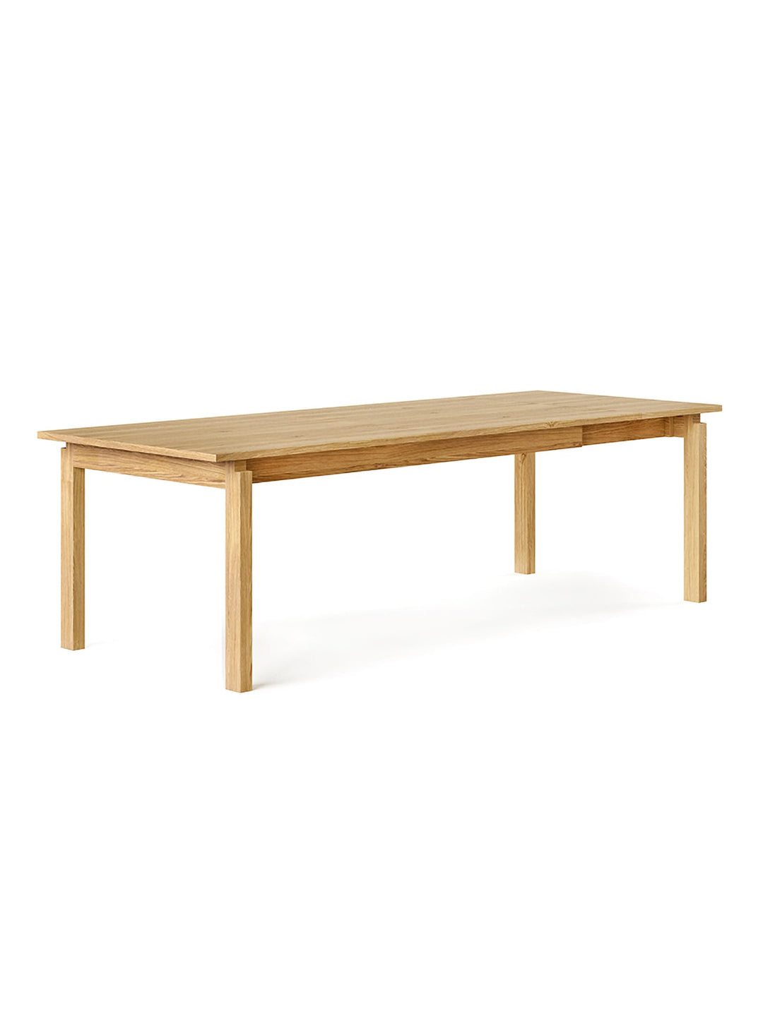 Table Annex de Gus* Modern, beauté du bois et finition mate haut de gamme. chene blanc