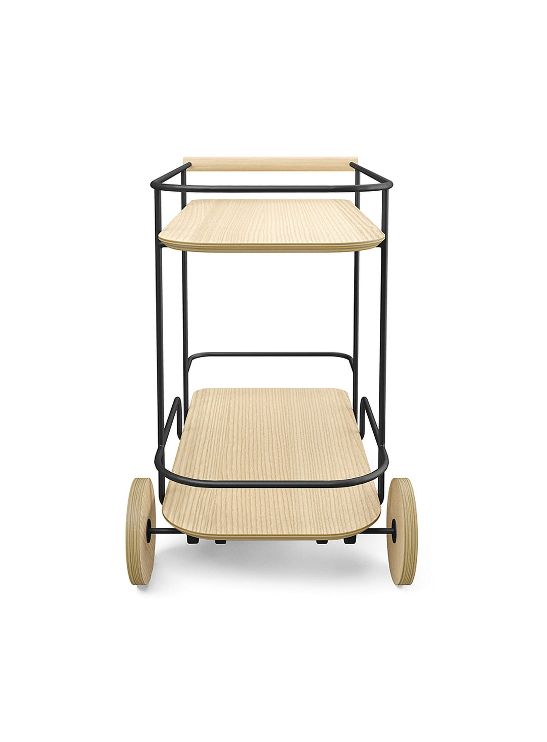 Chariot de bar Gus* Modern Arcade, rangement mobile au look sophistiqué. noir