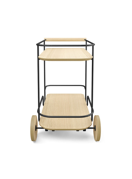 Chariot de bar Gus* Modern Arcade, rangement mobile au look sophistiqué. noir