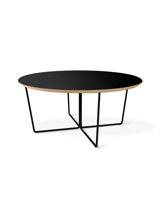 Table à café Gus* Modern Array, plateau circulaire élégant et résistant. noir