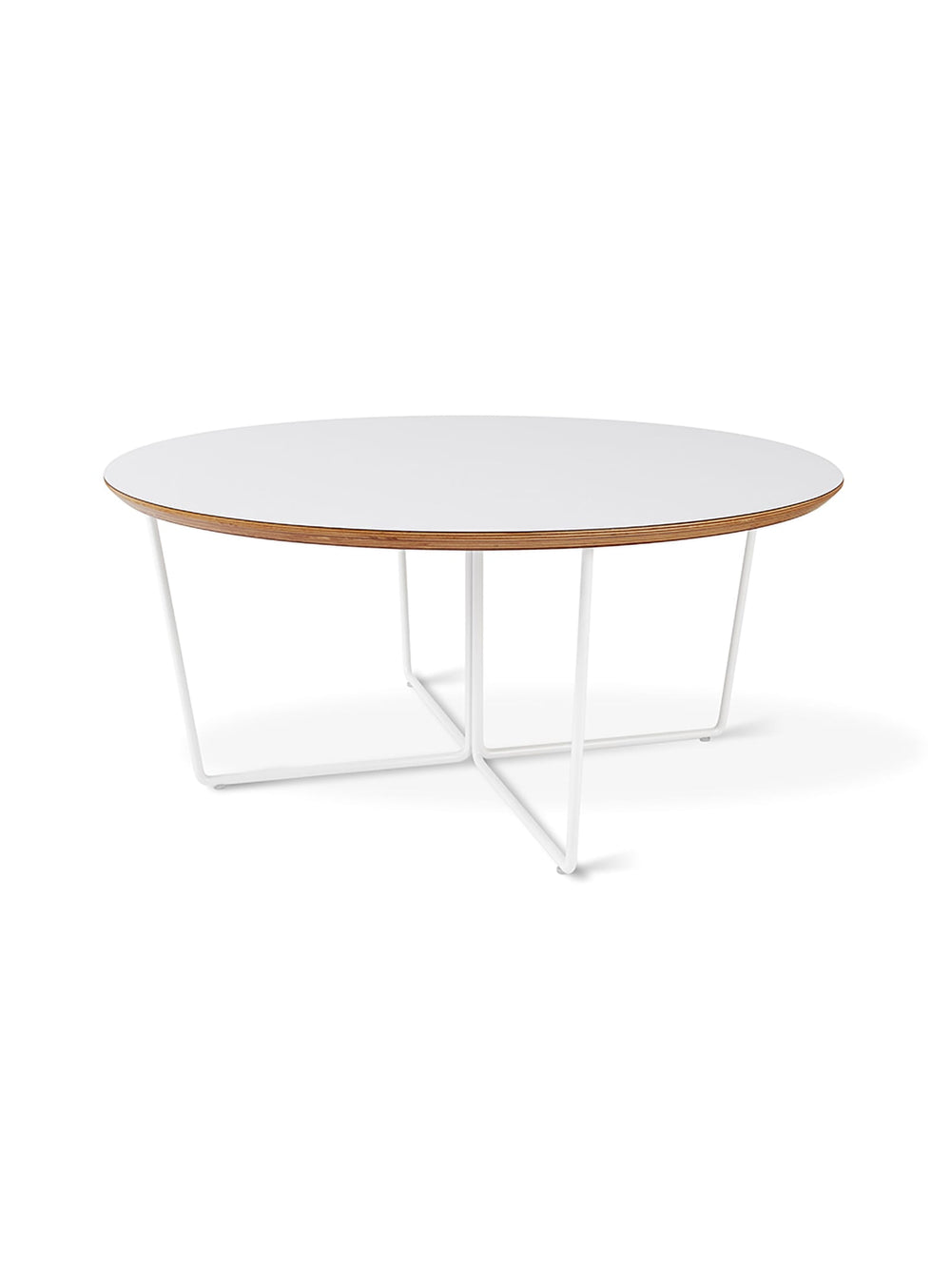 Table à café Array de Gus* Modern, silhouette graphique et contemporaine. blanc